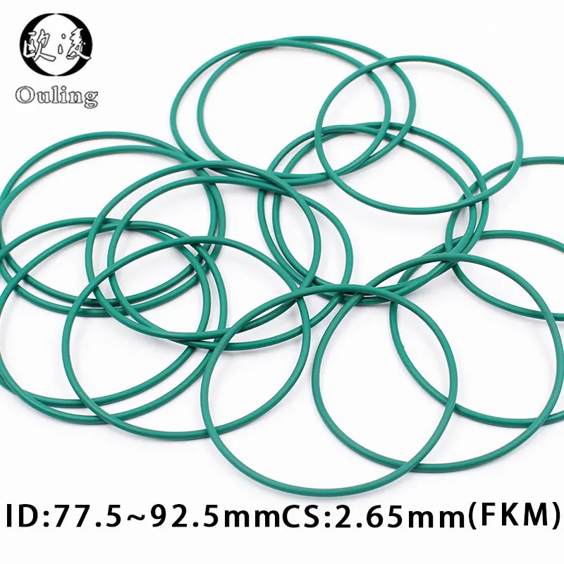 1PC Fluorine rubber Ring FKM Seal CS2.65mm ID77.5/80/82.5/85/87.5/90/92.5mm O Gasket Oil Fuel Sealing Washer | Обустройство дома