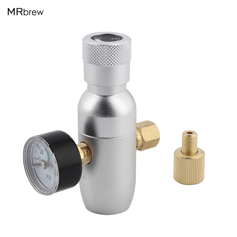 

Home Brew Premium Regulated Co2 Charger Anodised Aluminium Body Regulated Compact CO2 Injector 60 Psi 150 Psi for choose
