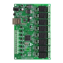 Interface ethernet de controle duplo rj45 do relé da web do relé do ip da rede do relé de 8 canais # aug.26