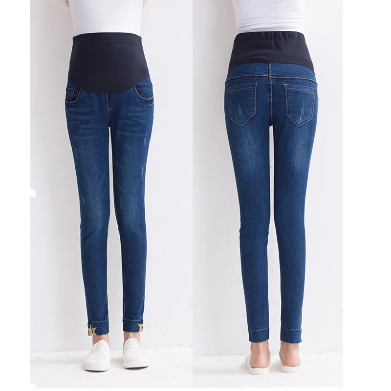 Maternity Clothes Jeans Woman Elastic Waist Denim Maternity Jeans Pants