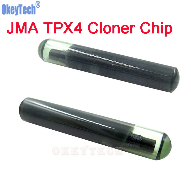 OkeyTech Original Car Key Chip JMA TPX4 Cloner Chip Glass TPX4 Transponder Chip for JMA Replace TPX3 High Quality Copy Chip