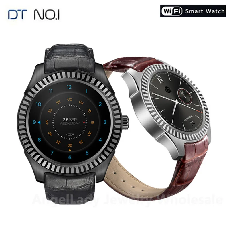 DTNO.1 D7w Android 4 Смарт часы Companion MT6572 с емкостью аккумулятора 500 мАч компас Wifi мужские