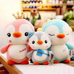 40 см пара пингвинов Корона влюбленных Мультяшные плюшевые игрушки плюшевые мягкие куклы детские игрушки для младенцев подарок на день