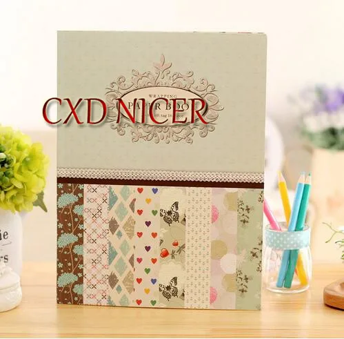 

Scrapbooking Paper 2015 butterfly style Christmas Paper 16sheet Eight kinds of patterns Flower Wrapping Paper Scrapbooking Paper