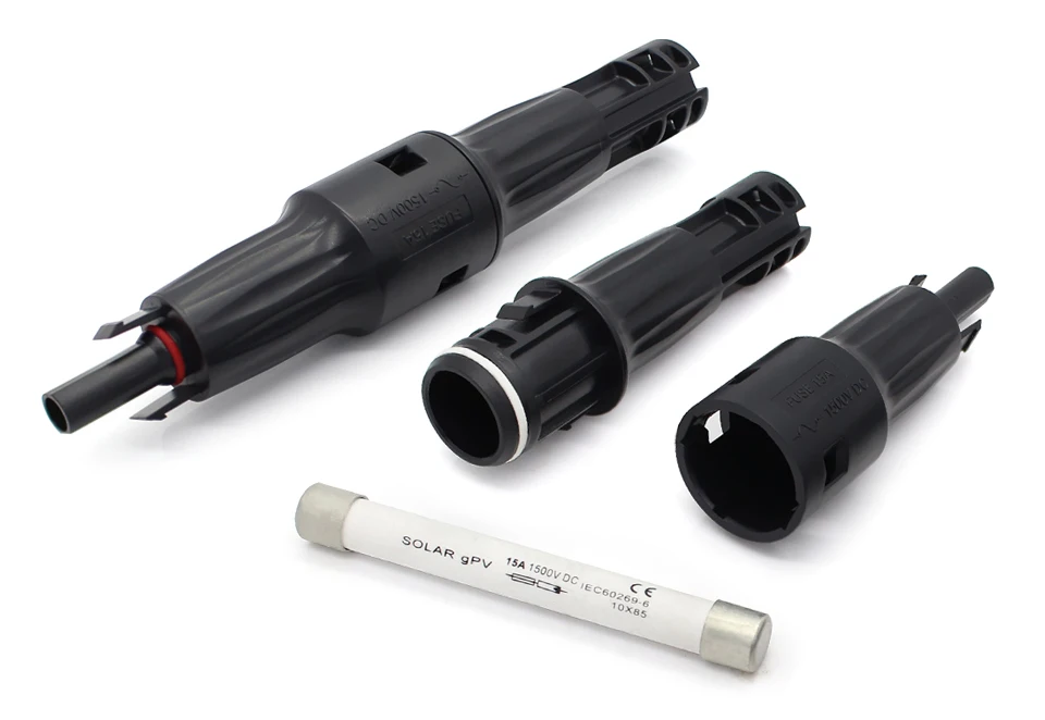Fio para Feminino Lote 10*85mm Fusível In-line Conector 15a mp 1500 v dc Titular Solares pv 50 Pçs - 1500vdc 2 High Quality Renovação da Casa