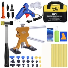 PDR – outil de débosselage sans peinture, Kit de levage doré, ensemble d'outils manuels de réparation de carrosserie de voiture