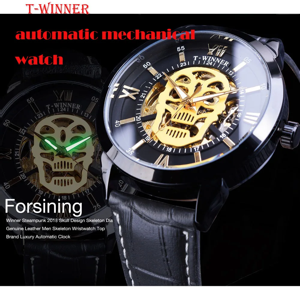 

Men's Watches Top Luxury Waterproof Automatic Mechanical Man Watch 2018 2019 Stainless Steel Genuine Leather Dial 45mm Clock