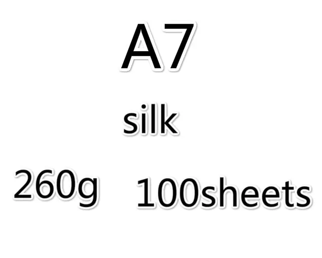 A7 принтер фотобумага lomo карта бумага 260 г световой; кожаная обувь; замшевая обувь; обувь из шелка опционально - Цвет: A7 Silk