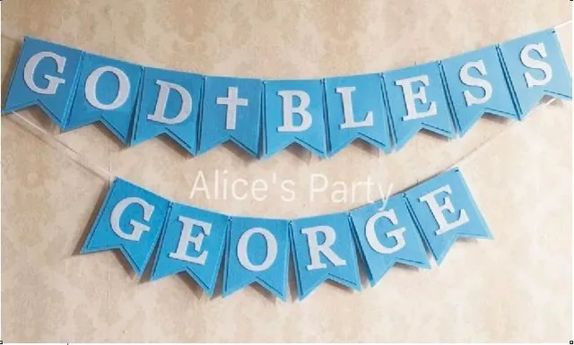 handmade baby shower bunting personalized boy name birthday garlands