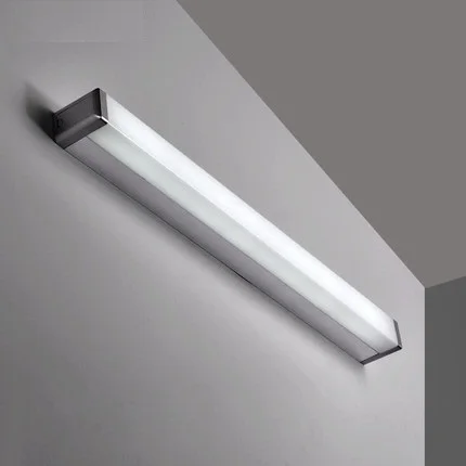 Simple acrylic modern wall sconce waterproof fog rotation mirror led wall light fixtures for ...