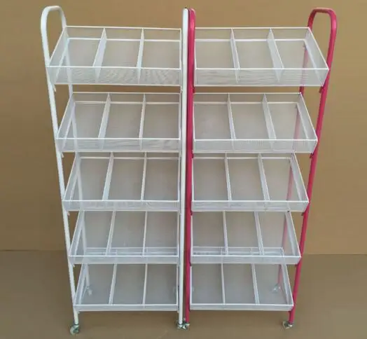 Small boutique shelves. Wrought iron nail polish shelf. Four layers trolley umbrella stand