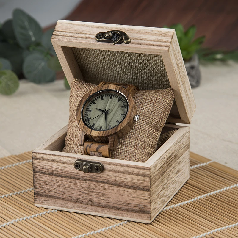 

DODO DEER Nature Minimalist Style Valentine Quartz Custom Logo Wood Watch Men Green Dialplate Male Wooden Wrist Watches A17-1