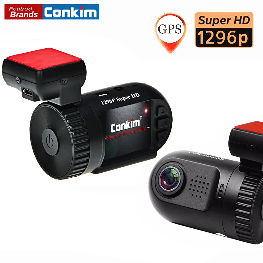 Conkim CAR DVR/Camera Ambarella A7LA50 Super HD 1296P Auto Car DVR Camera Recorder GPS Logger+G-SENSOR+WDR/HDR+ LDWS Mini 0805 цена Conkim CAR DVR/Camera Ambarella A7LA50 Super HD 1296P Auto Car DVR Camera Recorder GPS Logger+G-SENSOR+WDR/HDR+ LDWS Mini 0805 цены онлайн