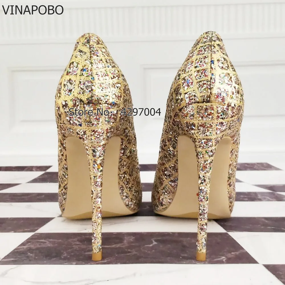 2Gold-glitter-shoes-high-heels-12cm-10cm-8cm-heel-sexy-size-33-34-banquet-high-heels (1)