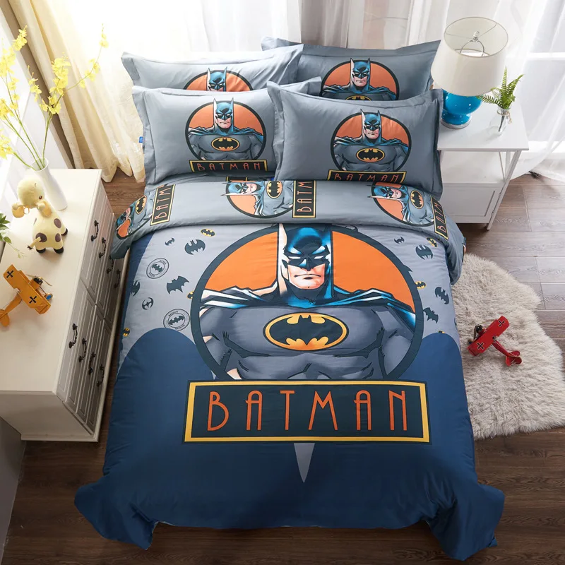 Superhero Batman Bedding Set For Boys/Kids Baymax Sheet,Pillowcase