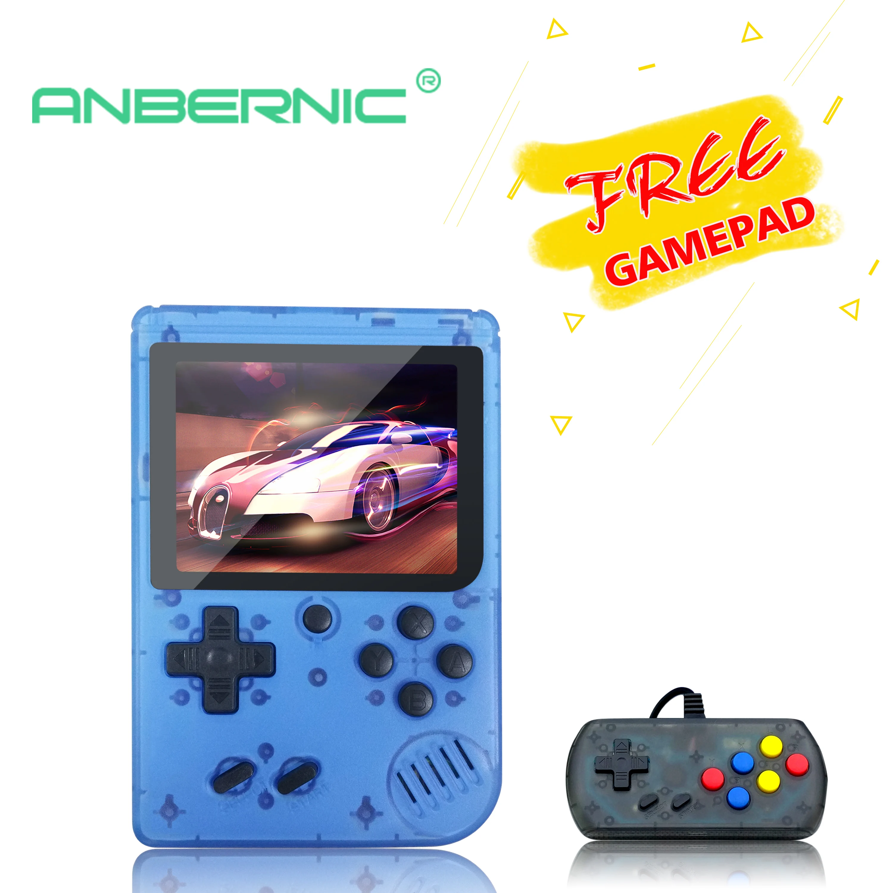 

ANBERNIC Free Gamepad 3INCH Video Handheld video Game Console+Gamepad TV Put Retro FC 360 Games For Child Nostalgic Player 8 Bit