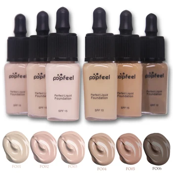 

popfeel perfect Sunscreen Covers Concealer LongLasting SPF15 Sun Block Face Whitening Dark Skin Makeup Liquid Foundation