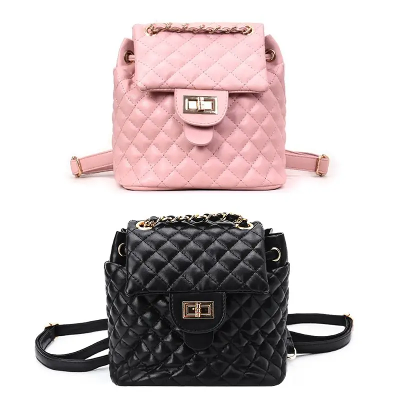 

Fashion New Women's Backpack PU Leather Shoulder Bag Girls Female Casual Travel Schoolbags Mini Rucksack Purse Bookbag