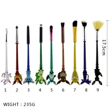 MEDIANET shopro модные Make up набор кисточок из 9 шт Многофункциональный Макияж Кисти консилер для глаз кисти набор кисть, инструмент для макияжа