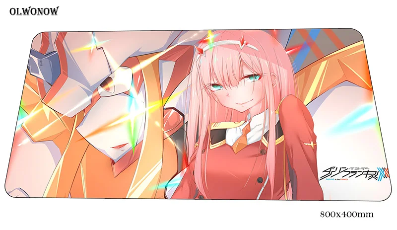 Коврик для мыши darling in the franxx, геймер, 80x40 см, игровой коврик для мыши, крутой коврик для ноутбука, восхитительный коврик для мыши, игры, pc gamer, коврики для геймпада