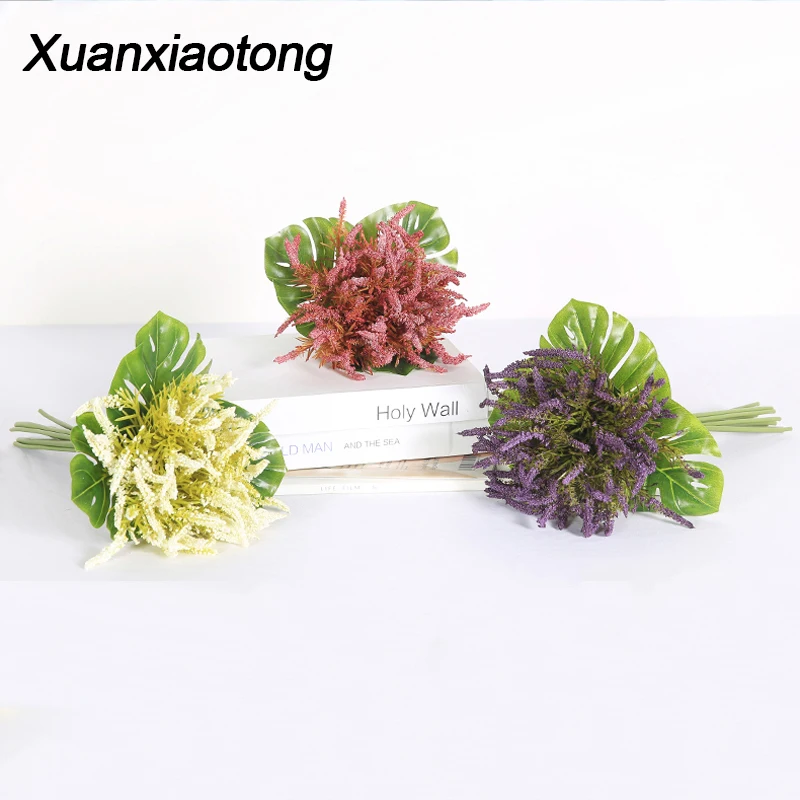 Xuanxiaotong белая Лаванда пена искусственный цветок букет фиолетовый Schaum Магнолия