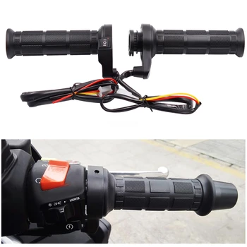 

100pair 7/8'' Universal 12V Motorcycle Quad Bike Heated Warm Hand Grips Handlebars for 22mm Motorcycle ATV Handlebar