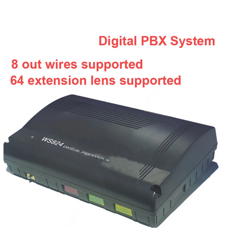 WS824 Digital PBX System telephone recorder box telephone switch max