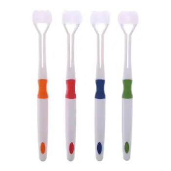 

New Three Sided Children Toothbrush Soft Bristles Toobrushes Kids Brush with Four Colors for Cleaning Mouth Teeth Gum Tools