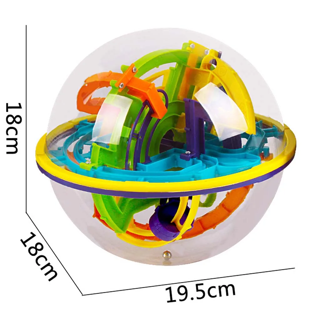 3D магический Интеллект лабиринт шар замок логика большой Головоломка мяч образовательный волшебный интеллект головоломка игры шары 100-299 шаги детские игрушки