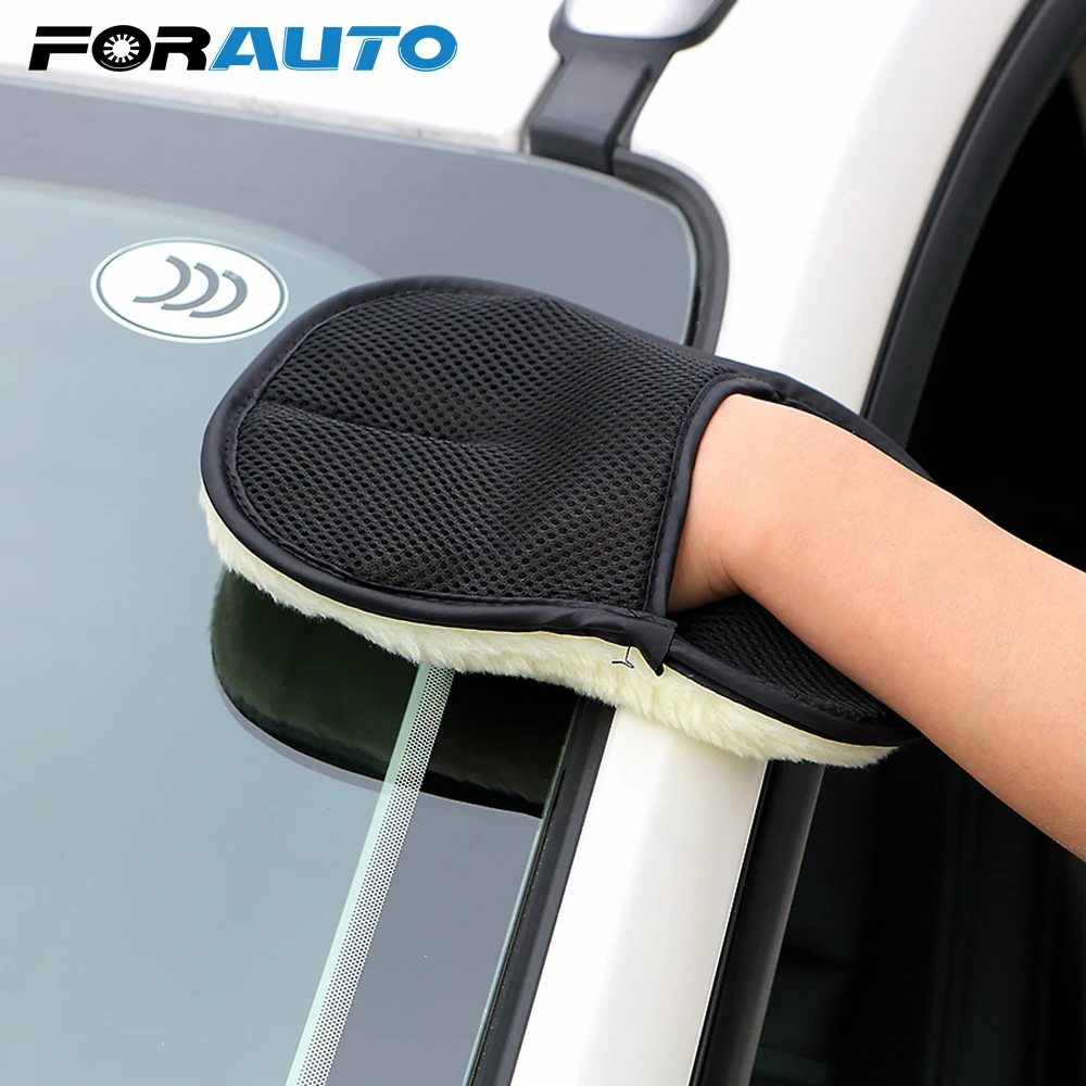 Car Washing Gloves Wool Car Wash Detailing Cleaning Gloves Auto Care