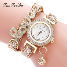 Бренд FanTeeDa, женские часы-браслет, женские часы, стразы, женские часы, модное платье, наручные часы, Relogio Feminino, подарок