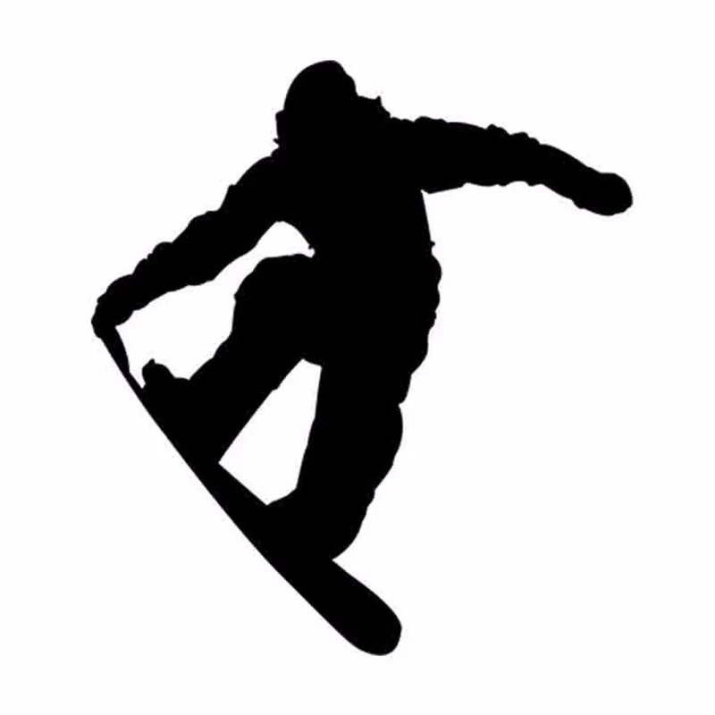 

The Second Half Price Funny Jumping Skiing Snowboarder car sticker 13*12cm Car Styling Motorcycle sticker car decors decal 0101