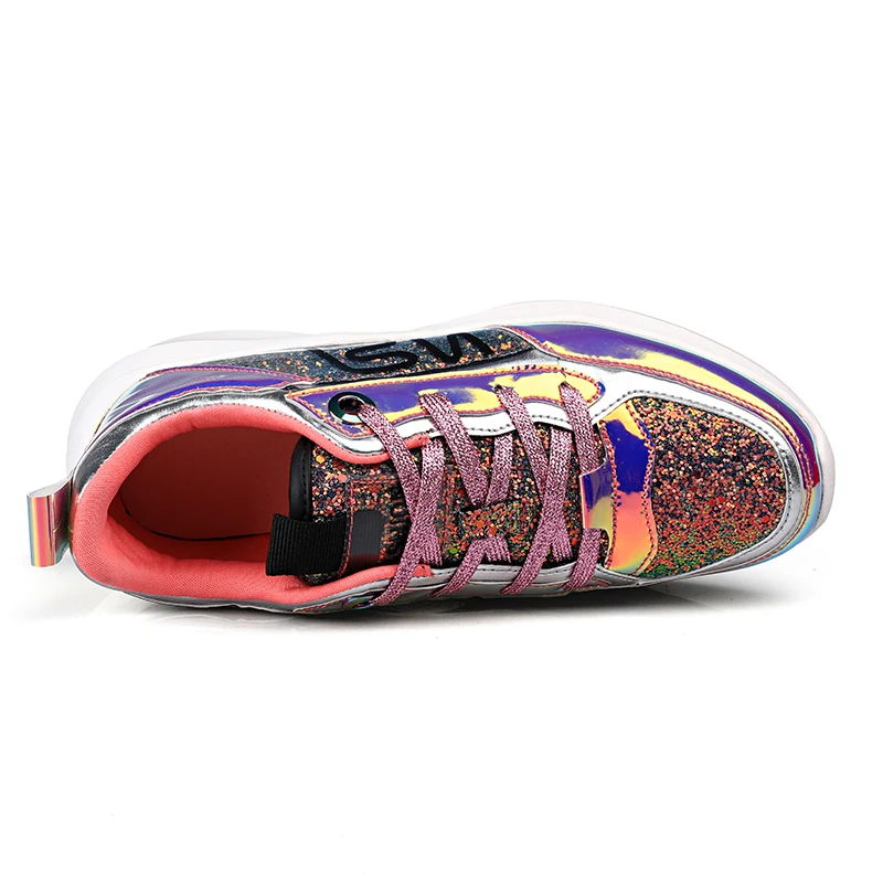 ERNESTNM/; женские белые кроссовки; Разноцветные Повседневные розовые женские вулканизированные туфли; модные летние кроссовки; Zapatos De Mujer