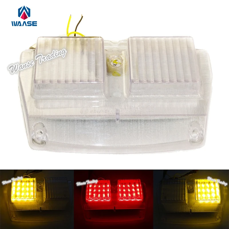 

E-Marked Rear Taillight Tail Brake Turn Signal Integrated Led Light Clear For 2002 2003 2004 DUCATI 998 FE/R/S Biposto Monoposto