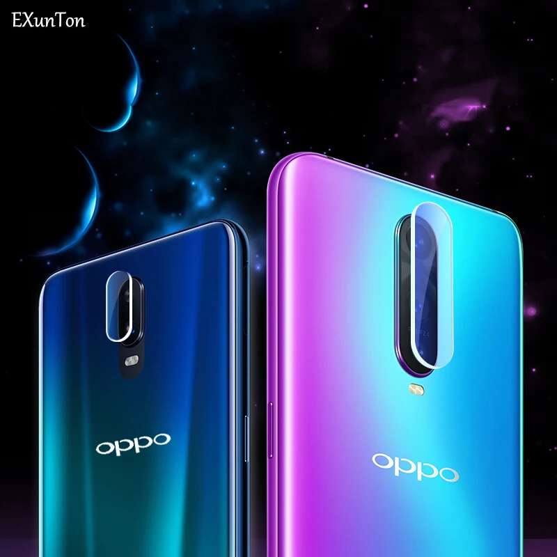 

EXUNTON 2PCS For OPPO R17 Pro R17Pro Back Camera Lens Tempered Glass Screen Protector Protective Film For OPPO R15X Carema Film