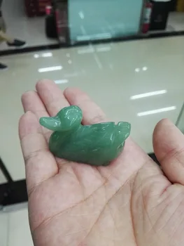 

Chinese jade carving duck Bird statue Pendant Boutique jewelry bracelet