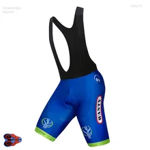 Новейшая профессиональная команда UCI Blue Wanty 9D гель Coolmax Pad Bib дорожный велосипед Короткие противоскользящие лайкра эластичный велосипедный нагрудник шорты