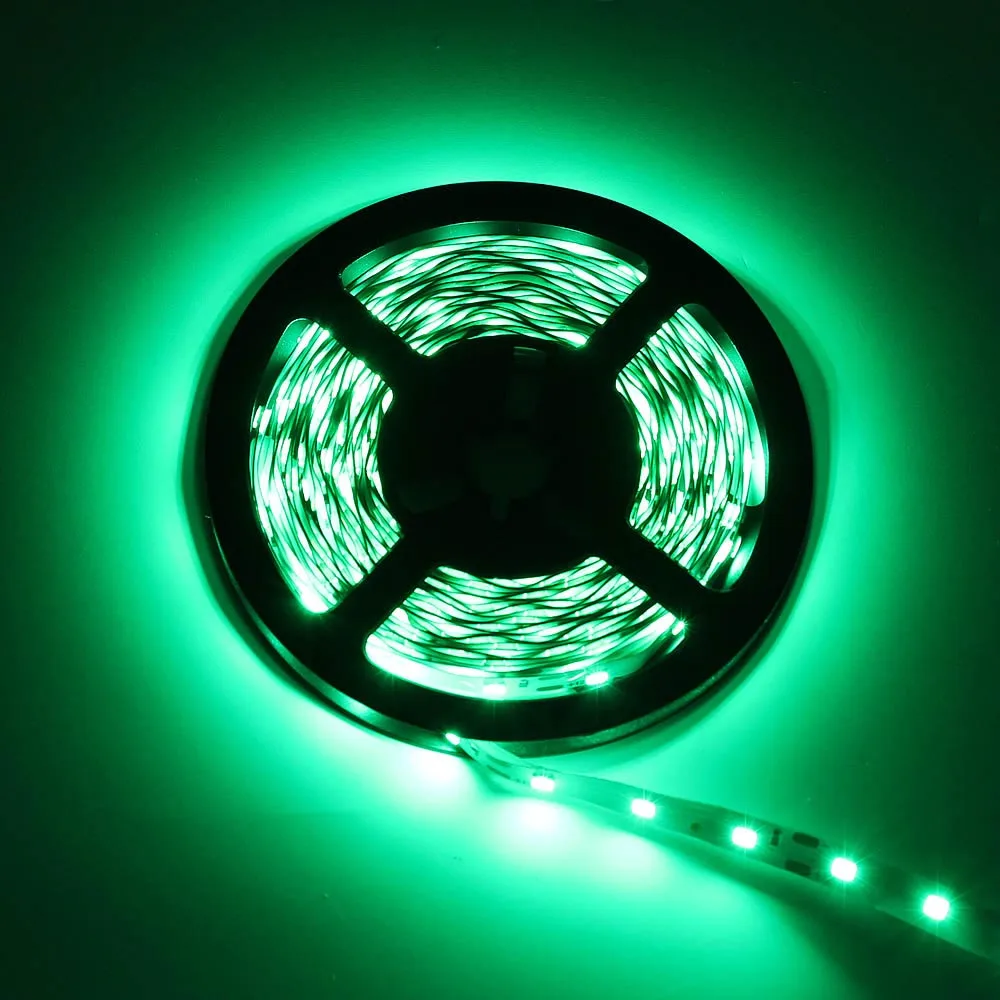 5 м светодиодный полосы 2835 SMD гибкий светодиодный свет шнура 60 Светодиодный s/M AC/DC 12 V домашний декор - Испускаемый цвет: Зеленый
