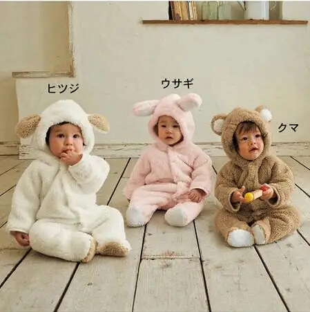 

Autumn Winter Baby Clothes Long Sleeve Warm Baby Romper Plush Animal Style Newborn Baby Boy and Girl Clothes Cute Baby Jumpsuits