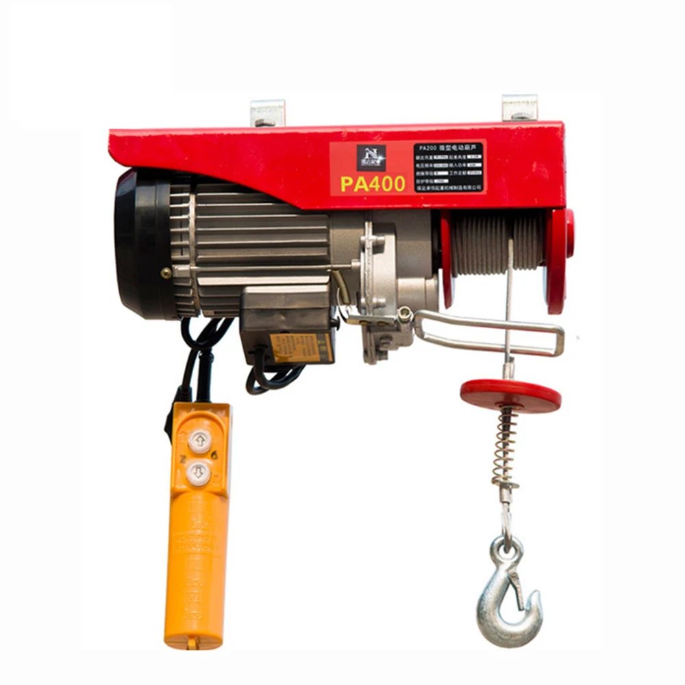 

300-600KG 220v Mini electric hoisting machine with wire rope pulling PA600