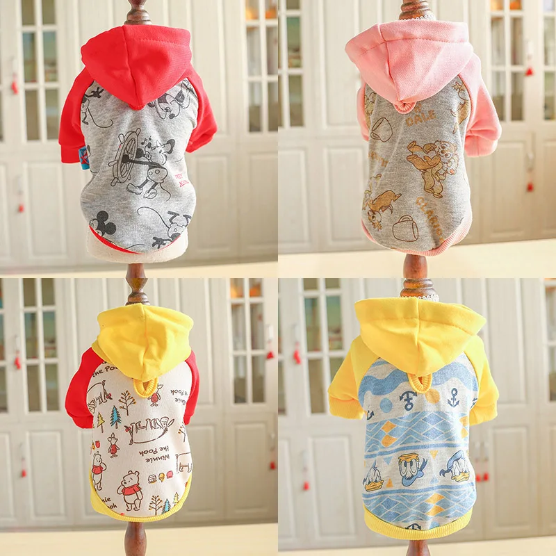 

Cartoon Printed Small Dog Hooded Coat Winter Pet Clothes for Dogs Chihuahua Shih Tzu Sweatshirt Puppy Cat Outfit Pets Clothing