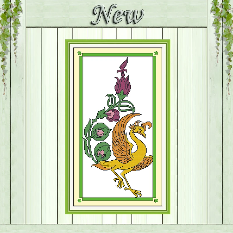 

blossom of phoenix flowers painting counted print on canvas DMC 14CT 11CT DMC Cross Stitch chinese Embroider kits Needlework Set