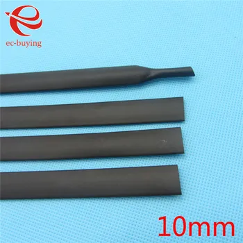 

1m Black Heat Shrink Tubing Shrinkable Tubing Insulation Sleeving 600 Voltage 125 Celsius Kit Inner Diameter 10mm