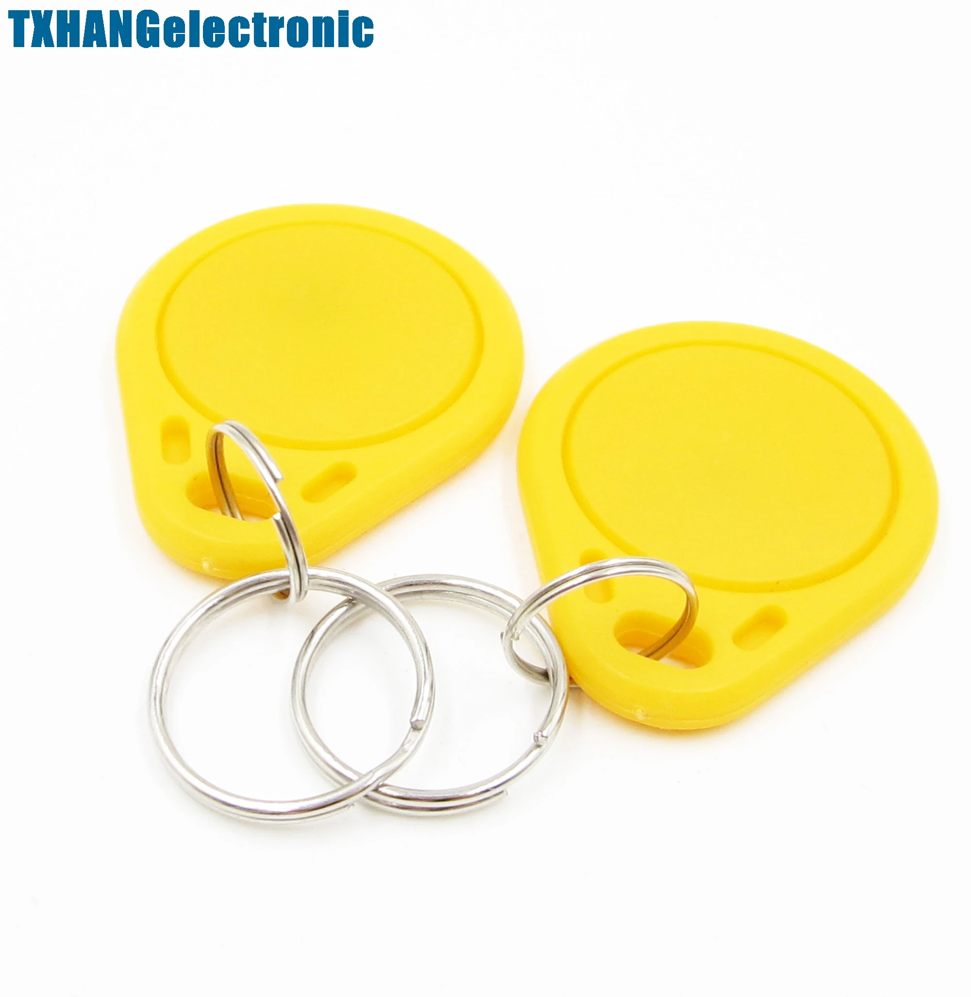 5PCS Yellow RFID Sensor Proximity Card IC Key Tags Keyfobs Keychain 13