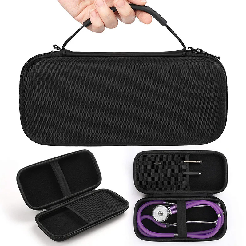 

Portable Zipper Bag Storage Pouch EVA Hard Carry Case for 3M Littman/Vive Precision Stethoscope -Drop
