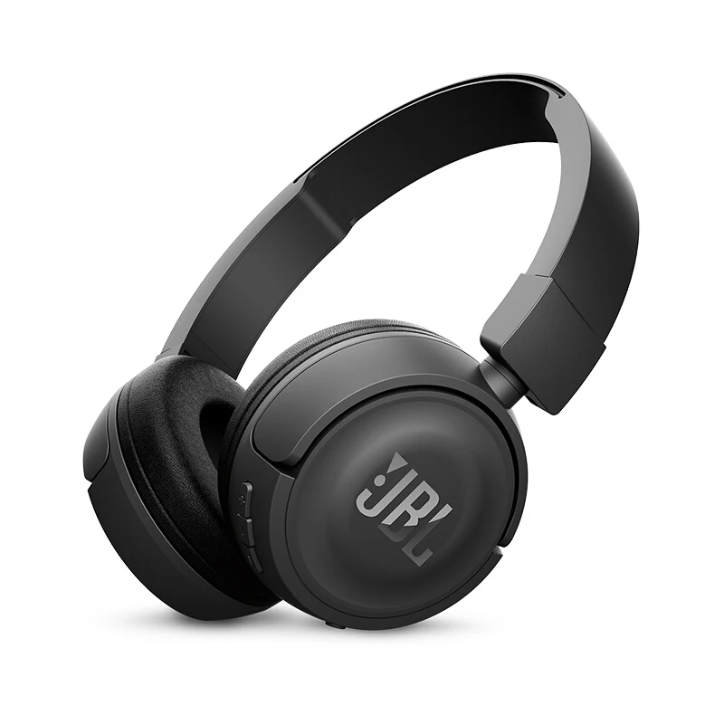 JBL T450BT беспроводные Bluetooth наушники портативные плоские складные наушники на ухо с микрофоном шумоподавление и управление музыкой - Цвет: Black