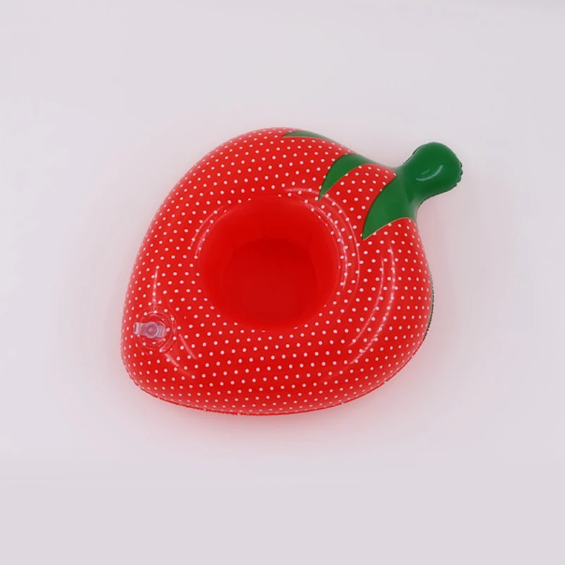 

5pcs Strawberry Mini Float Inflatable Drink Holder Swimming Pool Bathroom Party Kids Bath Cup Holder
