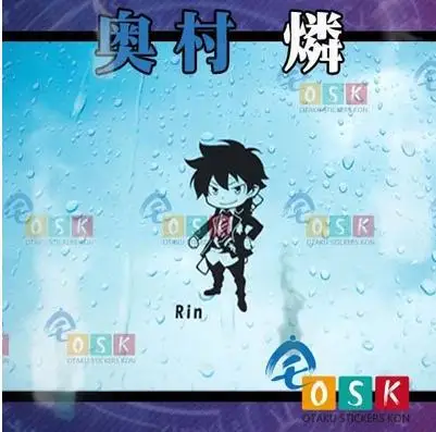 

Pegatina Anime Cartoon Car Sticker Ao no Exorcist okumura rin Vinyl Wall Sticker Decal Decor Home Decoration