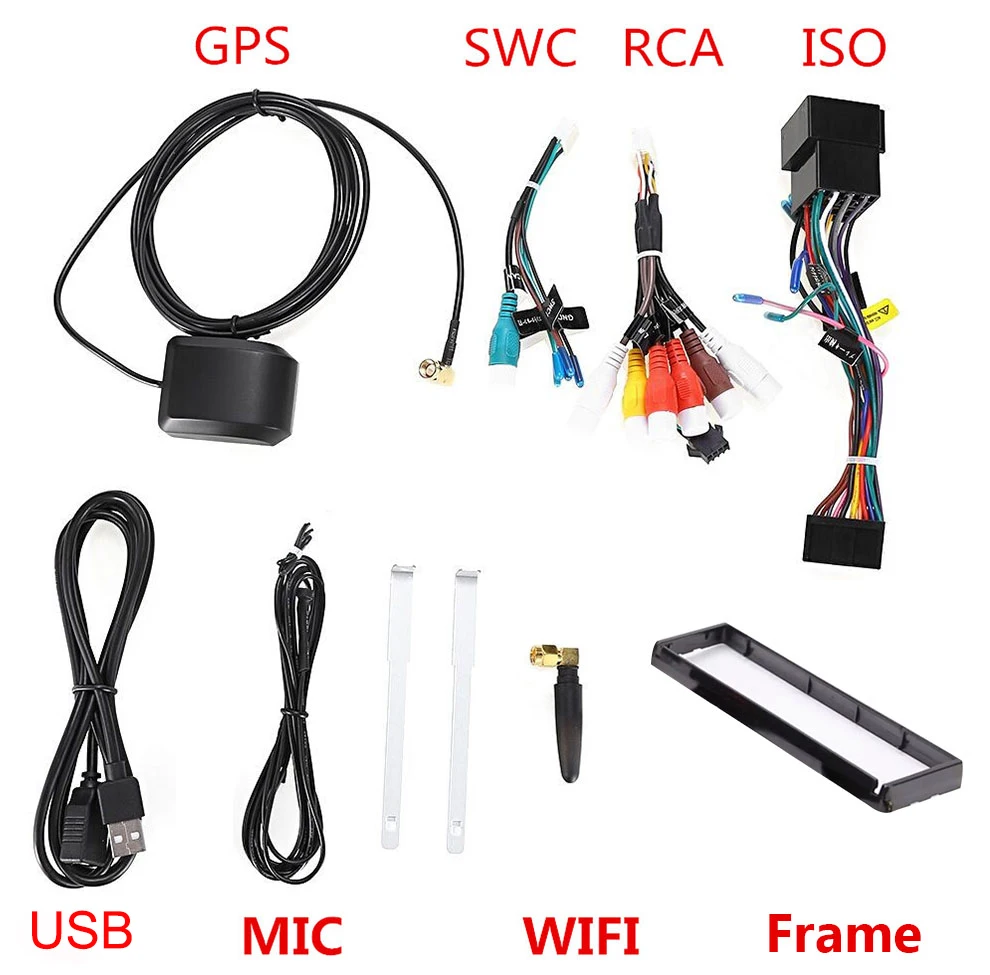  Eunavi 4G RAM 1 Din Android 90 Octa 8 Core reproductor de DVD de coche para Universal GPS navegació