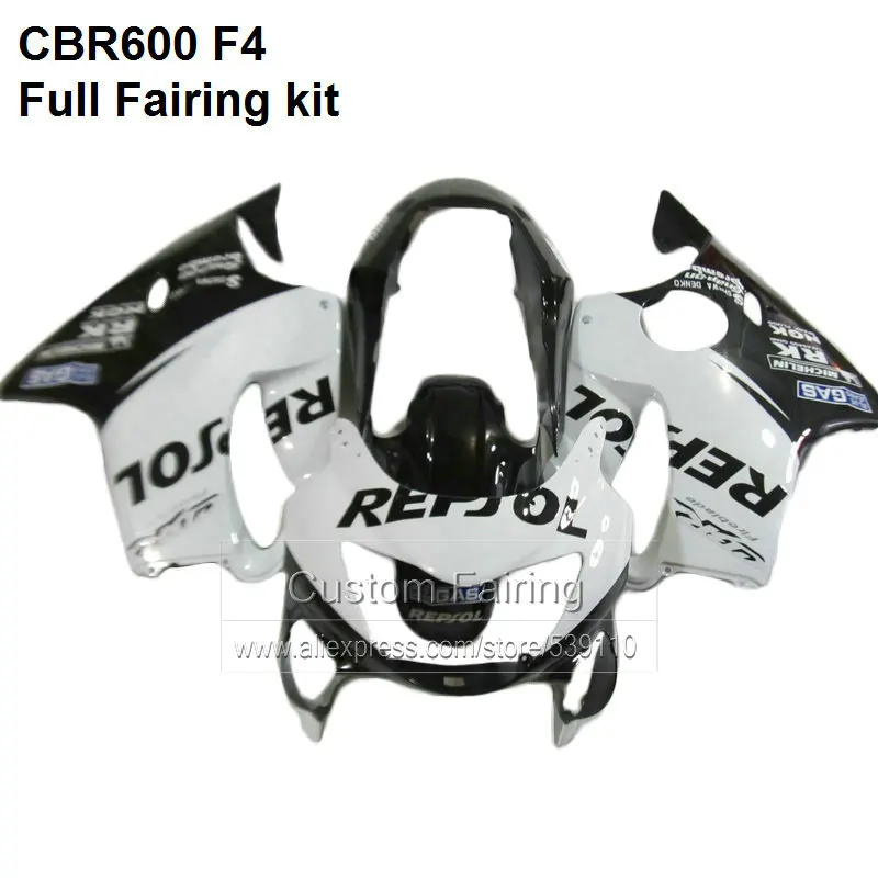 Injection white Fairings For HONDA CBR600 f4 99 00 1999 / 2000 Free custom fairing kit ( sitcker ) xl09 | Автомобили и мотоциклы